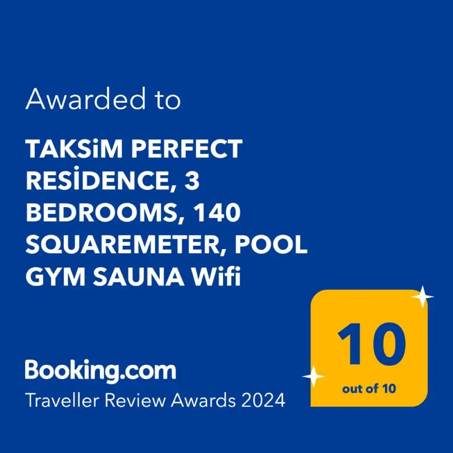 TAKSiM PERFECT RESiDENCE, 3 BEDROOMS, 140 M2, POOL GYM SAUNA ACCESS