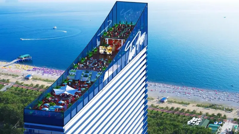Apartments with sea view in Orbi City