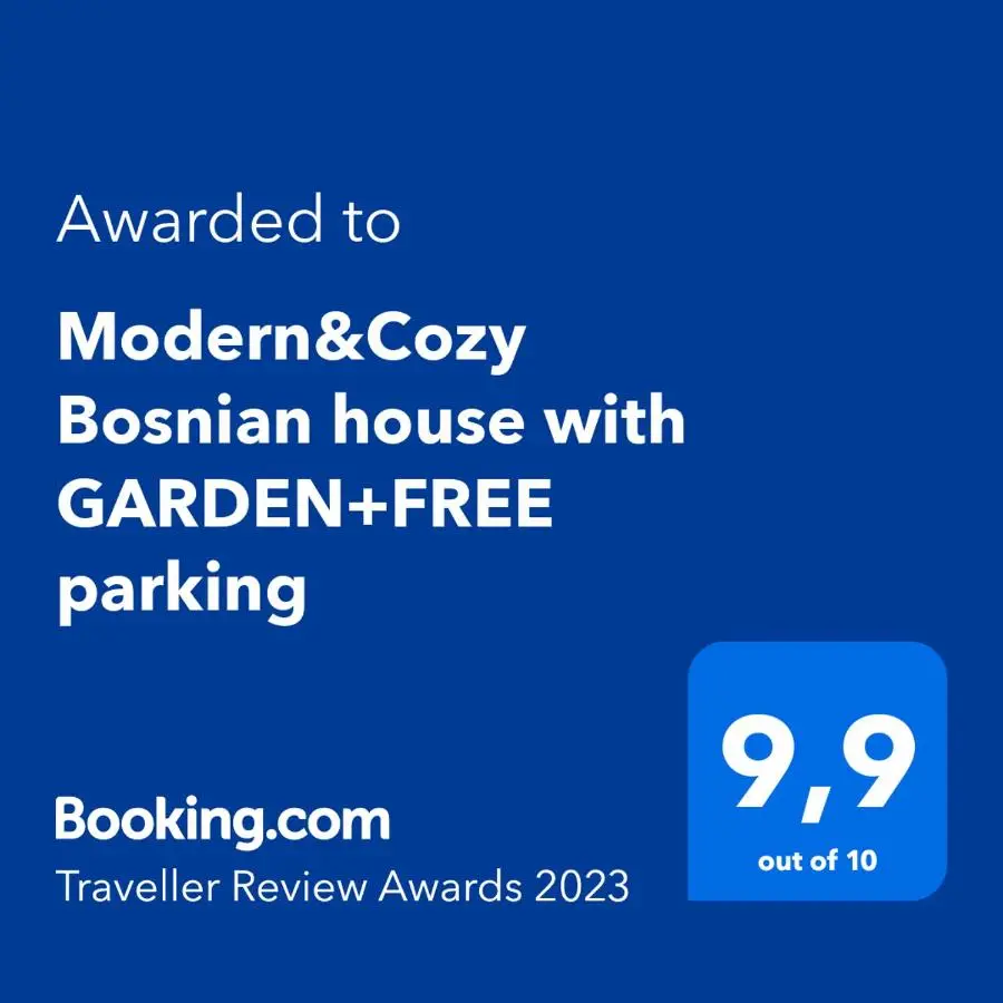 Modern&Cozy Bosnian house with GARDEN+FREE parking