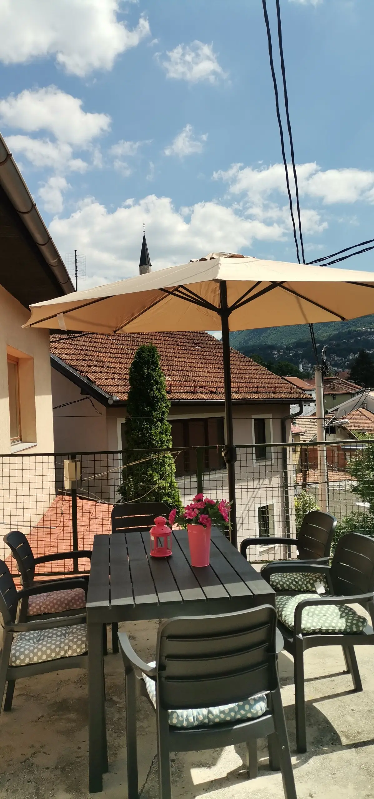 Old town apartment with terrace