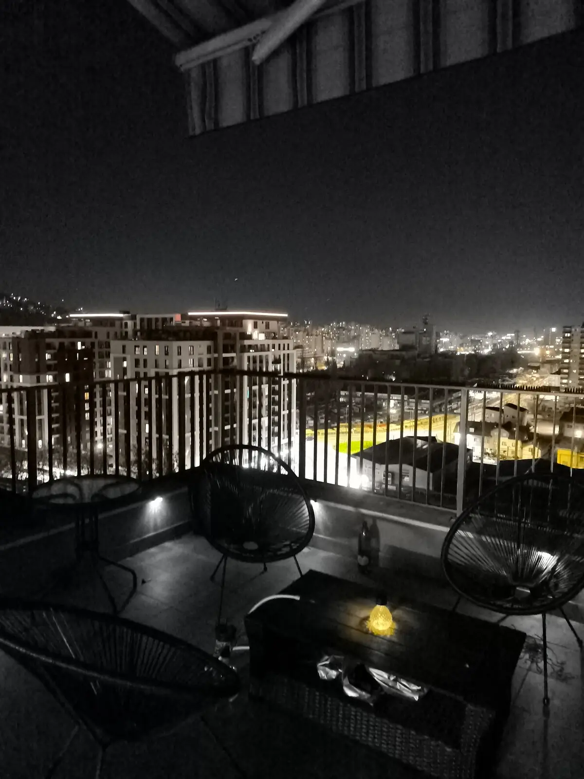 Flat with big terrace and wonderful view on town.