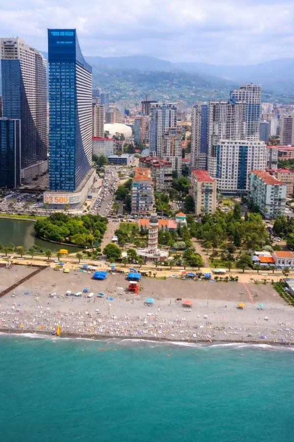 Black & White Studio Near Beach with Balcony Batumi