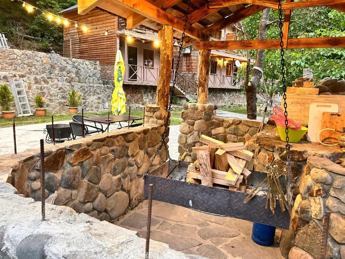 Cottages in mountains