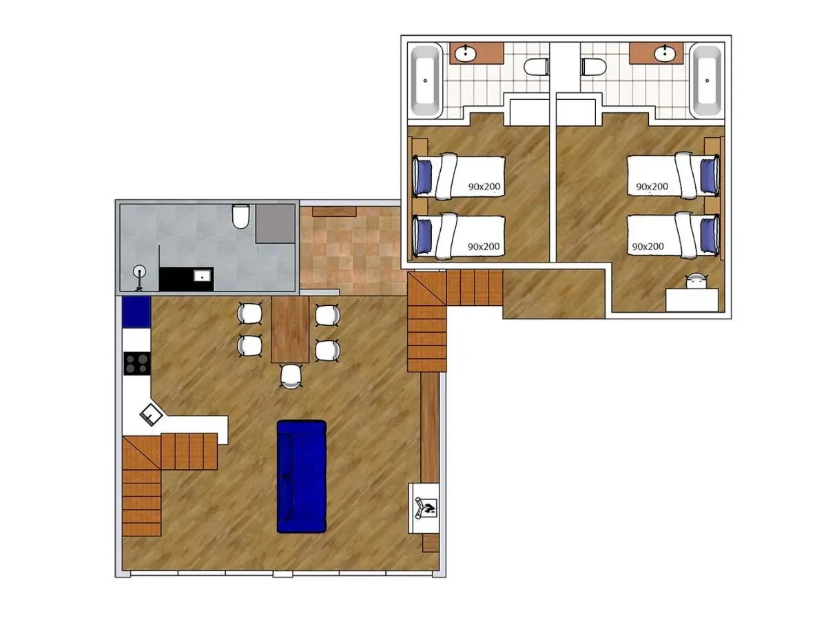 Gudauri Summer Apartment - Fireplace, Netflix on 100" Projector Screen, Full kitchen