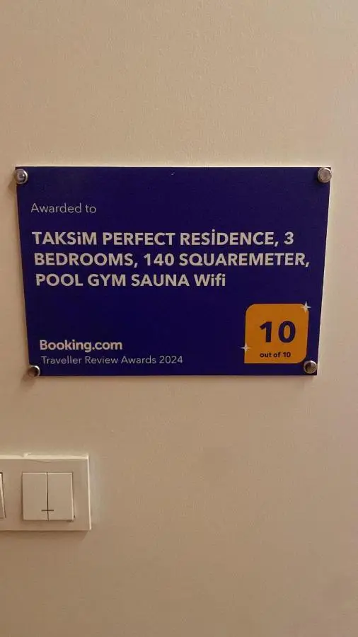Taksim Perfect Residence, 3 bedrooms, pool, sauna, gym