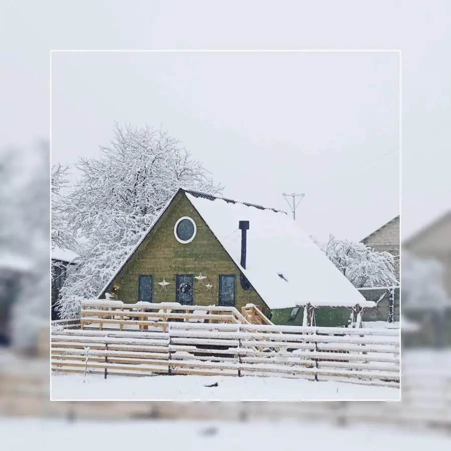 Wooden cottage "green house" in Bakuriani
