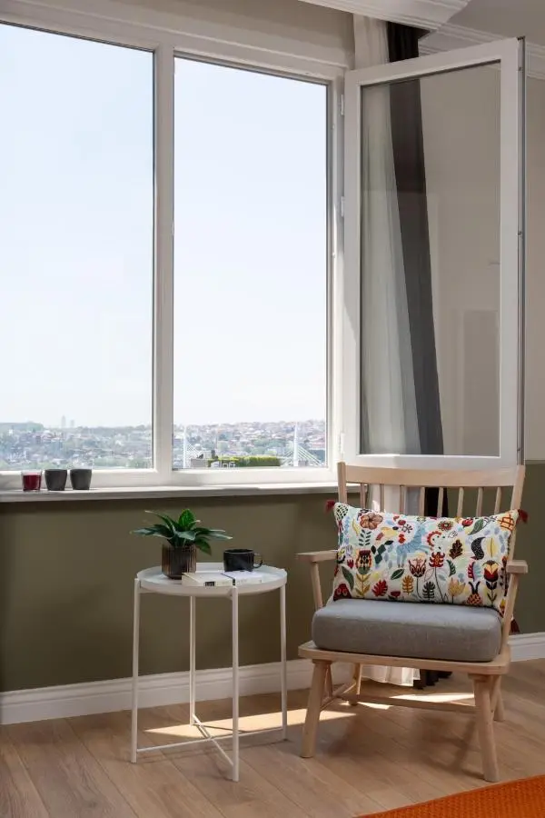 Sea View 2BR 50m to Galata Tower AC