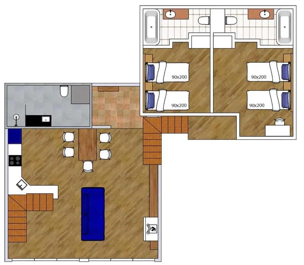 George Snow Apartments in New Gudauri - fireplace, 50m to Gondola lift