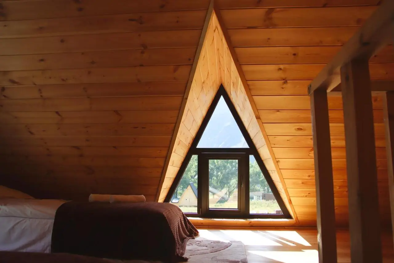 Wooden hut